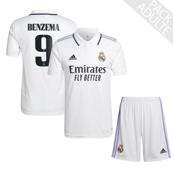 PACK REAL MADRID DOMICILE BENZEMA 2022-2023