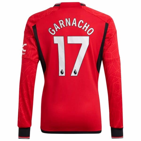 MAILLOT MANCHESTER UNITED DOMICILE GARNACHO MANCHES LONGUES 2023-2024