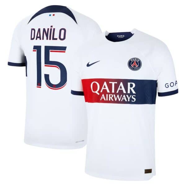 MAILLOT PSG EXTERIEUR DANILO VERSION VAPOR MATCH 2023-2024