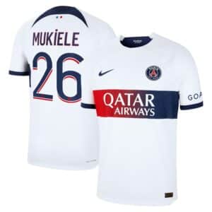 MAILLOT PSG EXTERIEUR MUKIELE VERSION VAPOR MATCH 2023-2024