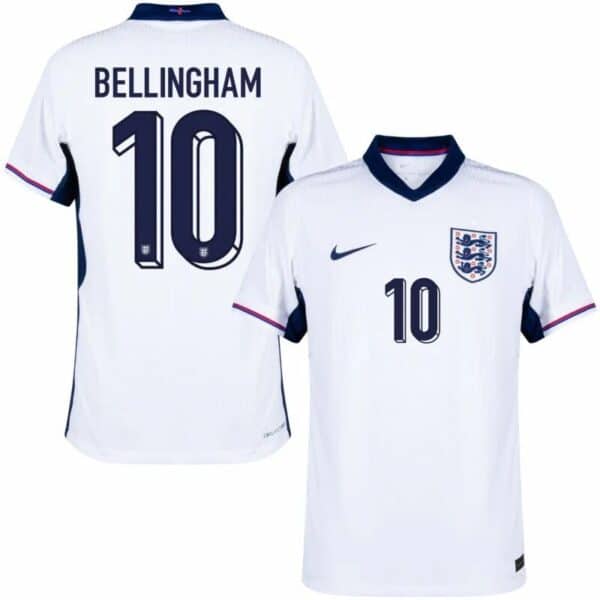 MAILLOT ANGLETERRE DOMICILE BELLINGHAM DRI-FIT ADV VAPOR MATCH SAISON 2024-2025