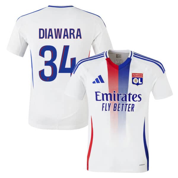 MAILLOT OLYMPIQUE LYONNAIS DOMICILE DIAWARA SAISON 2024-2025