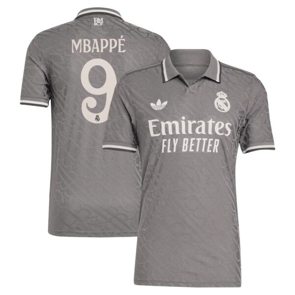 MAILLOT REAL MADRID THIRD MBAPPE VERSION AUTHENTIC SAISON 2024-2025